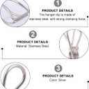 DOITOOL Clothes Clips Multifunctional Hanger Clips Strong Clamps for Laundry Clothes Drying Socks Towels Scarves Baby Items 3.93 Inch Plastic Clips for Home Organization