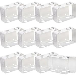 TIHOOD 12PCS 2.5 inch Blind Brackets Low Profile Box Mounting Bracket for Window Blinds