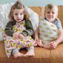 Little Sleepy Head Youth Pillow Case - 100% Made Cotton & Hypoallergenic Pillow Case - Snug Fit Envelope Pillowcase Enclosure - Youth Pillow 16x22 Size - (Sunshines) Design Travel Pillow Cover