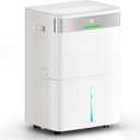 HUMLABS 82 Pints Dehumidifier for Home, 5000 Sq. Ft Dehumidifier for Basement with Drain Hose, Front LED Screen and 1.37 Gal Water Tank, Three Modes, Auto Defrost and 24HR Timer