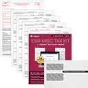 Adams 1099 MISC Forms 2025, 4-Part Kit for 12 Recipients, Includes Envelopes, QuickBooks Compatible, eFile Access and Printing Through Adams Tax Forms Helper Software (1017227)