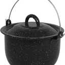 MIRRO 3.0qt Enamel Convex Kettle, Black
