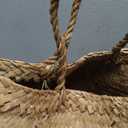 Woven Seagrass Belly Basket for Storage Plant Pot and Laundry, Picnic and Grocery Basket (Medium, Original)