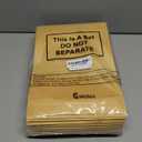 Geosar 100 Pcs Stand up Kraft Pouches with Window 8 x 12 Inch Kraft Paper Sealable Pouches with Notch Heat Sealable Resealable Bags for Small Business, Zipper Food Storage for Packaging, Snacks