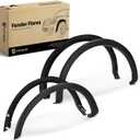 YHTAUTO OE Factory Style Fender Flares Compatible with Ford F-150 2009-2014, Not Fit Raptor & Platinum Models, Matte Black Wheel Flare Cover Protector, Set of 4, Front & Rear