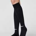Nike Unisex Adult Baseball/Softball Over-The-Calf Socks (2 Pairs) (Medium, Black/White)