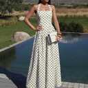 Lingswallow Women Vintage Polka Dot Dress - Retro Tea Party & Cocktail Dress for Wedding Guest, and Casual Wear (M)