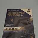 Leather Repair Patch Tape, 9"x 11" Self Adhesive Leather Repair Tape for Furniture, Leather Repair Kit for Car Seat, Couch, Sofa, Chair, Boat Seat - Smooth Dark Brown