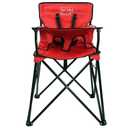 ciao! Baby Portable High Chair for Babies and Toddlers, Compact Folding Travel High Chair with Carry Bag for Outdoor Camping, Picnics, Beach Days, and More (Red)