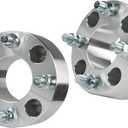 WFLNHB 2pcs Golf Cart Wheel Spacers 2 inch 4x101.6mm Hub Bore: 62mm Thread Size: 1/2x20 Silver Replacement for Golf Carts