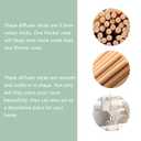 Wnspir 100PCS Reed Diffuser Sticks, Natural Rattan Wood Sticks Essential Oil Aroma Diffuser Sticks Refill Replacement for Aroma Fragranc(Primary Color 9inch*3.5mm)