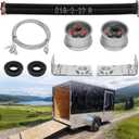 TSAP780 Ramp Door Spring Kit for 7' Wide Cargo Trailers, 80 LB Torsion Spring Assembly with Cables, Drums & Mounting Hardware, Torsion Bar Not Included