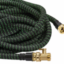 Flexi Hose with 8 Function Nozzle, 50FT - Lightweight Expandable Garden Hose, No-Kink Flexibility, 3/4 Inch Solid Brass Fittings and Double Latex Core 