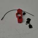 Motorcycle Lock & Helmet Lock Combo, Motorcycle Brake Lock Anti Theft Motorcycle Handlebar Lock for Mopeds, Motorbikes, ATVs, Dirt Bikes, Street Bikes (RED)