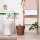 84ECO 3 Gallon Rattan Trash Can with Lid and Liner - Wicker Trash Can for Bathroom, Bedroom, Kitchen, Living Room
