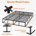 9 Inch Box Spring for Full Bed Bases - Heavy Duty Metal Mattress Foundation with Fabric Cover,High Profile Full Box Spring Only,3000 lbs,Noise Free,Easy Assembly