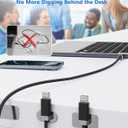 StayCable USBC to Lightning Cable with Magnetic Cord Holder 5FT, Fast Charging, Braided and Data Sync for Phone 12,13,14 Home Car Desk Cable Management Original Design