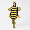 Max Fun Bee Costume for Adults Bumble Bee Dress Up Halloween Cosplay Accessories for Women (Yellow)