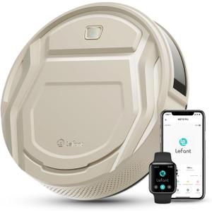 Lefant M210 Pro Robot Vacuum, Strong 2200Pa Suction, 120 Min Runtime, Super Slim Thin, Low Noise, Self-Charging, Wi-Fi/App/Alexa Control, Ideal for Pet Hair & Hard Floors