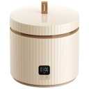 Compact Mini Rice Cooker Small Kitchen 3-Cup (Uncooked) / 6-Cup (Cooked), Non Stick Ceramic Inner Pot Rice Maker, 24H Timer Delay, Auto Keep Warm, 8 Functions Multicooker For Brown Rice, Steam, Soup