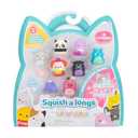 2 PACK Squish-a-longs 8 Pack - 1” Mini-Squish with 2 Accessories, 1 Ring, and a Collector’s Guide - Collect, Trade, & Play 