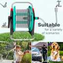 Garden Water Hose Reel Cart,Holds 50-60 Ft of 5/8 Inch Hose, Portable Hose Pipe Holder for Outside