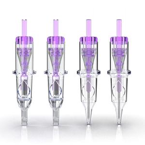 Wormhole Tattoo Cartridge Needles, 50pcs Mixed Sizes Disposable Tattoo Needles 5RL 7RL 9RL 5RS 7RS 9RS 15M1 21M1 15RM 21RM for Tattoo Pen Cartridge Machine (RL&RS&M1&RM)