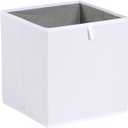 Amazon Basics Collapsible Cube Storage Organizer Bins, Closet Organizer Baskets for Shelves, Space-Saving, White, 13" x 15" x 13", 6-Pack
