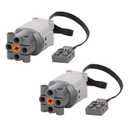 2 Pack L Motor Compatible with LEGO Bricks, Building Block Parts for MOC DIY