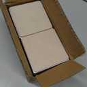 4 Pcs Self-Adhesive Furniture Bed Risers, Square Heavy Duty Carbon Steel Sofa Table Risers Adds 2" Height with Felt Pad, White