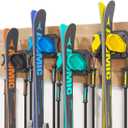 Ski & Snowboard Wall Rack for Garage - Fits Any Ski/board, Damage-Free Storage, Multi-color 4pck