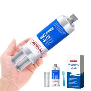 Metal Glue, 1.76 oz Heavy Duty Weld Waterproof Epoxy Casting Adhesive, The Strongest Welding and Liquid Filler for Metals, Plastics, Stainless Steel,Cement, Ceramic, Liquid Welding Tool Kit