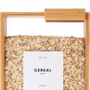 APT 1101 Food Dispenser 2L | Kitchen Organizers and Storage | Food Containers & Cereal Dispenser for Pantry Organization And Storage Container | Cereal, Rice, Flour, Snack (Glass, 2), 6.8 inches x 8.8 inches