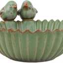 NWFashion Special Design Fun Garden 6INCH Flower Planter Succulent Pot Indoor OutdoorPlanter (Bird) (Green)