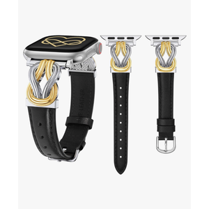 Watch Bands for Women 40/38/41/44/42/45/46/49mm Fancy Dressy Slim Bracelet with Design Interlock Buckle for iWatch Series 11 10 9 8 7 6 5 4 Ultra/SE 3 2 1