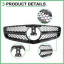 Front Grille For Mercedes Benz W204 C Class C250 C300 C350 AMG Style Gloss Black Grill 2008-2014