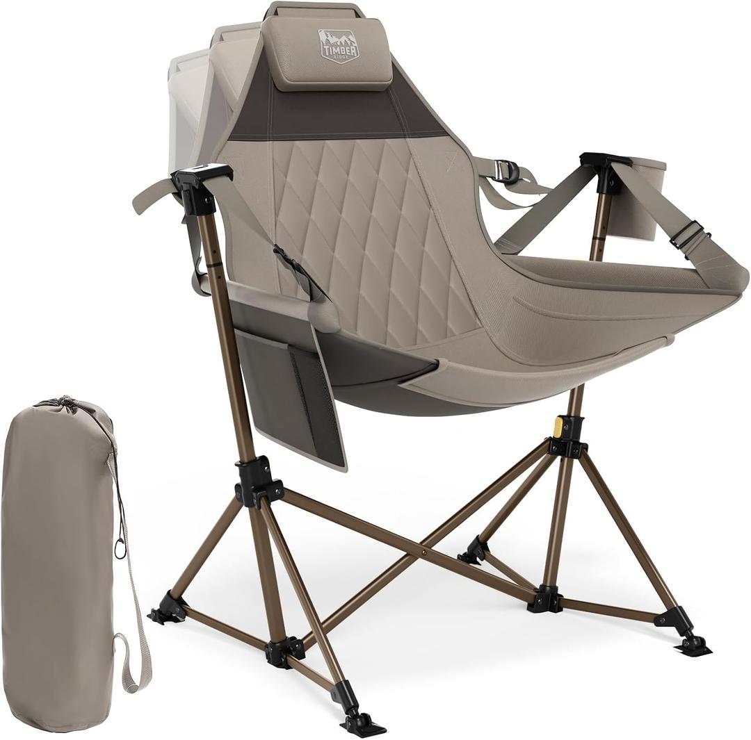 TIMBER RIDGE Hammock Camping Chair, Oversized Swinging Chair, 400lbs Load