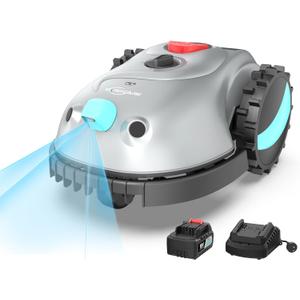 2025 New V100 Robotic Lawn Mower Visual Navigation, Smart Obstacle Avoidance, Rain Sensor, Spot Spiral Cutting, Adjustable Cutting Height, Low Noise Ideal for Small Lawns (Gray) 2025 New V100 Robotic Lawn Mower Visual Navigation, Smart Obstacle Avoidance, Rain Sensor, Spot Spiral Cutting, Adjustable Cutting Height, Low Noise Ideal for Small Lawns (Gray)