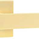 Leydebong 1 Pack Gold Door Lever Door Handle for Closets French Doors, Square Dummy Door Lever,Non-Turning Single Side Pull, Easy Installation Pull Only Lever Set