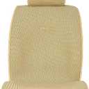Sojoy IsoTowel Car Seat Cover, Microfiber Seat Protector with Quick-Dry Non-Slip Base,Car seat Protector for All Workouts, All-Weather Honeycomb Cloth (Tan)