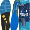 WalkHero Inserts Relieve Plantar Fasciitis - Flat Feet Insoles Arch Supports Insoles, Orthotic Insoles for Foot Arch Pain Absorbs Shock, Reduces Over-Pronation Mens 9-9.5 | Womens 11-11.5 (Amber Blue)