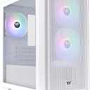 Thermaltake Versa H16 TG ARGB Snow Micro ATX Tower Case; Tempered Glass Side Panel; 3 Pre-Installed ARGB Fans; CA-1Y8-00S6WN-01