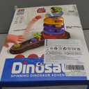 Dinosaur Ball Drop Toy for 3 4 5 6 7 8 Years Old Kids, Dino Spin Twister Toddlers Toy, Shoot Balls Toddler Montessori Toys Gifts for 3-6 Year Old Boys Girls, 2 Players PK Mode