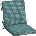 Arden Outdoor Midback Chair Cushion, 18 x 16.5, Water Repellent, Fade Resistant 18 x 16.5, Alana Tile