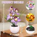 WSYEAR Orchid Lamp-Artificial Flower Night Light, Orchid Flower with Vase Lamp, LED Table Lamp Decorative Landscape Lights for Festival Party Home Decor