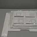 FENNIO Vanity Mirror with Lights 14"12" Makeup Mirror with Lights,Lighted Vanity Mirror Tabletop,Smart Touch with 3-Color Lighting,Dimmable,for Vanity Desk Tabletop (White)