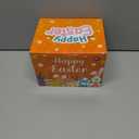 8 Pack Jumbo 4" Easter Eggs Filled with LED Puffer Balls, Light Up Squeeze Spiky Toys for Kids Stress Relief, Glow in The Dark for Easter Hunt Basket Stuffers Party Favors