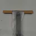 dancemoon JustHang Shower Squeegee for Glass Doors, All-in-One Piece Silicone Squeegee with Built-in Hook for Bathroom, Window, Mirror, Tile Wall, Car, Streak-Free Bathroom Cleaner Tool,10 Inch Black