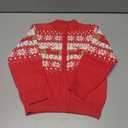 Toddler Boys Christmas Sweater Kids Knitted Cardigan Winter Zipper Outfits Top Size 4T