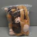 Chivao Set of 4 Stuffed Monkey Hanging Stuffed Animal Monkey Plush Toy Large Animal with Loop for Gifts Favors (20 Inch, Brown Khaki)